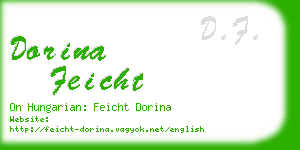 dorina feicht business card